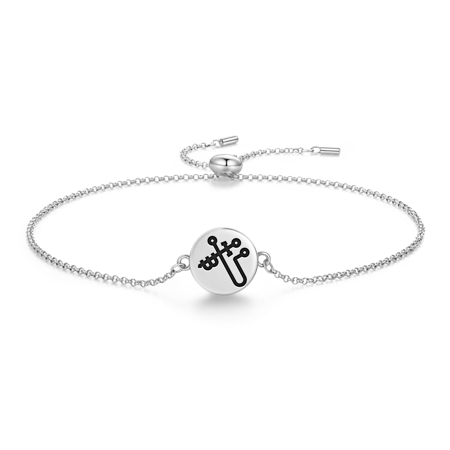 MIKAEL Angels Symbols Adjustable Bracelet