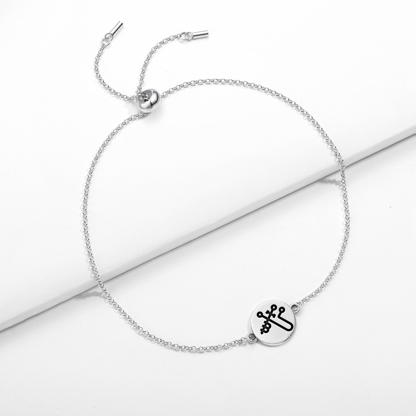 MIKAEL Angels Symbols Adjustable Bracelet