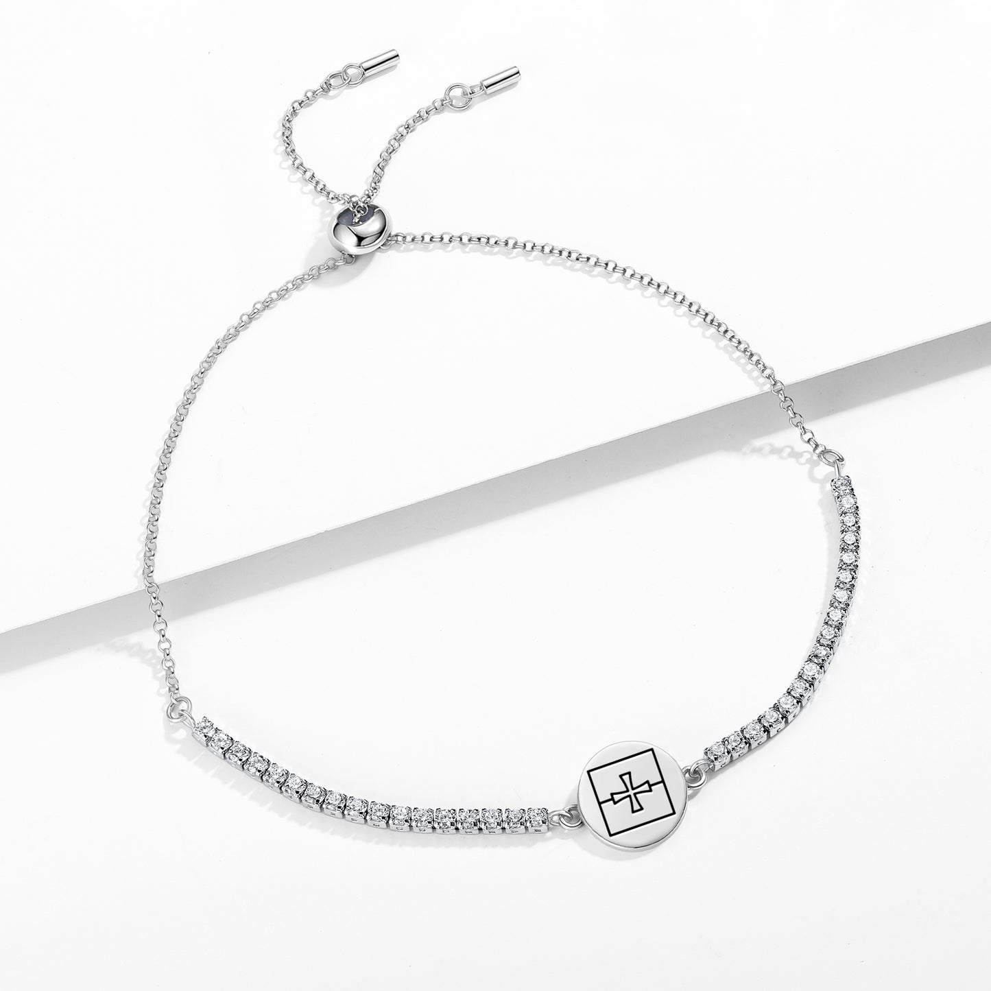 Beauceant Templar Symbols Adjustable Bracelet