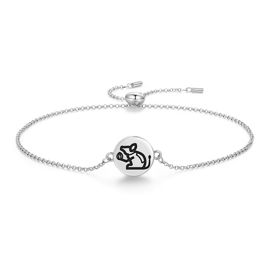 Mushak Mouse Hindu Symbols Adjustable Bracelet