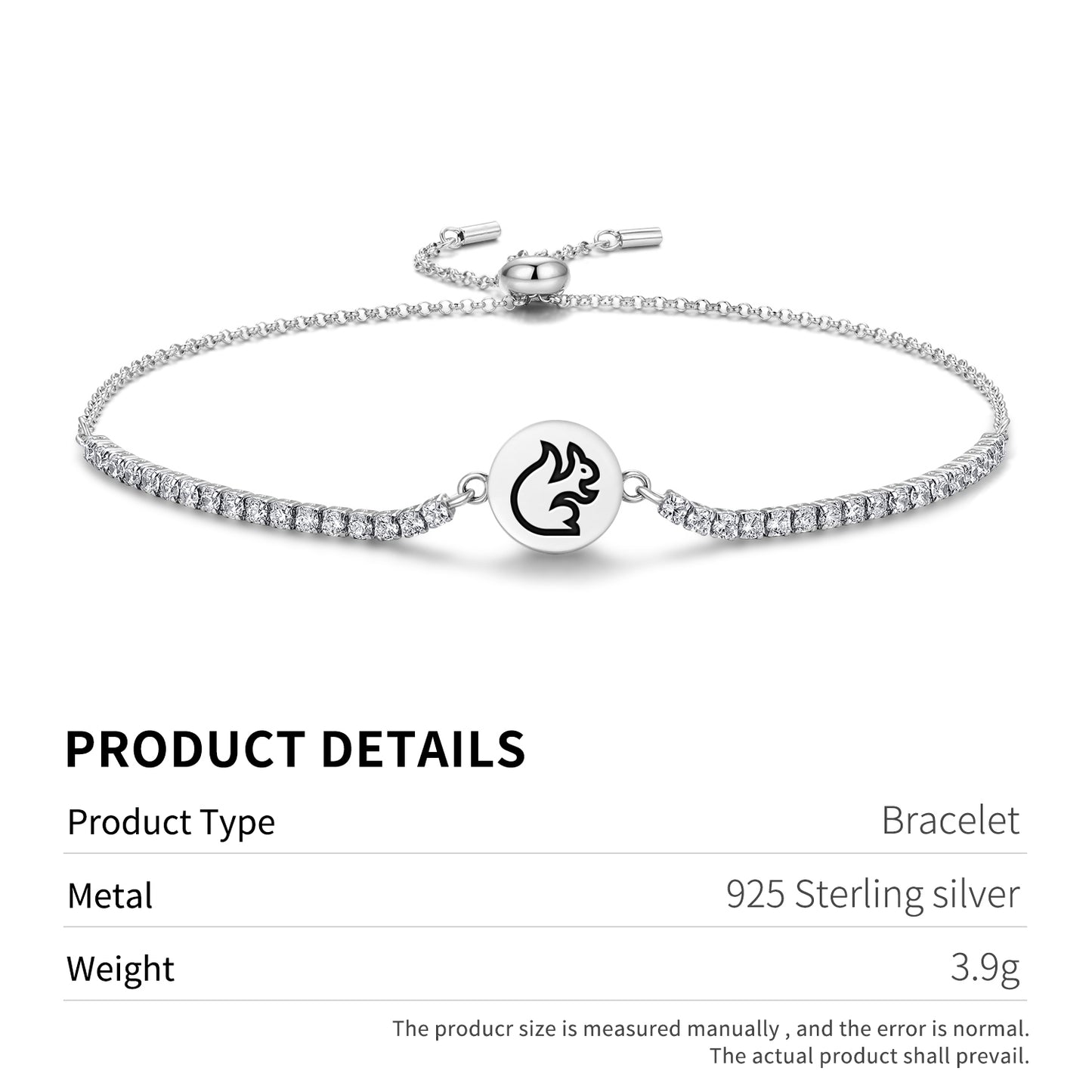 SQUIRREL Animal Symbols Adjustable Bracelet