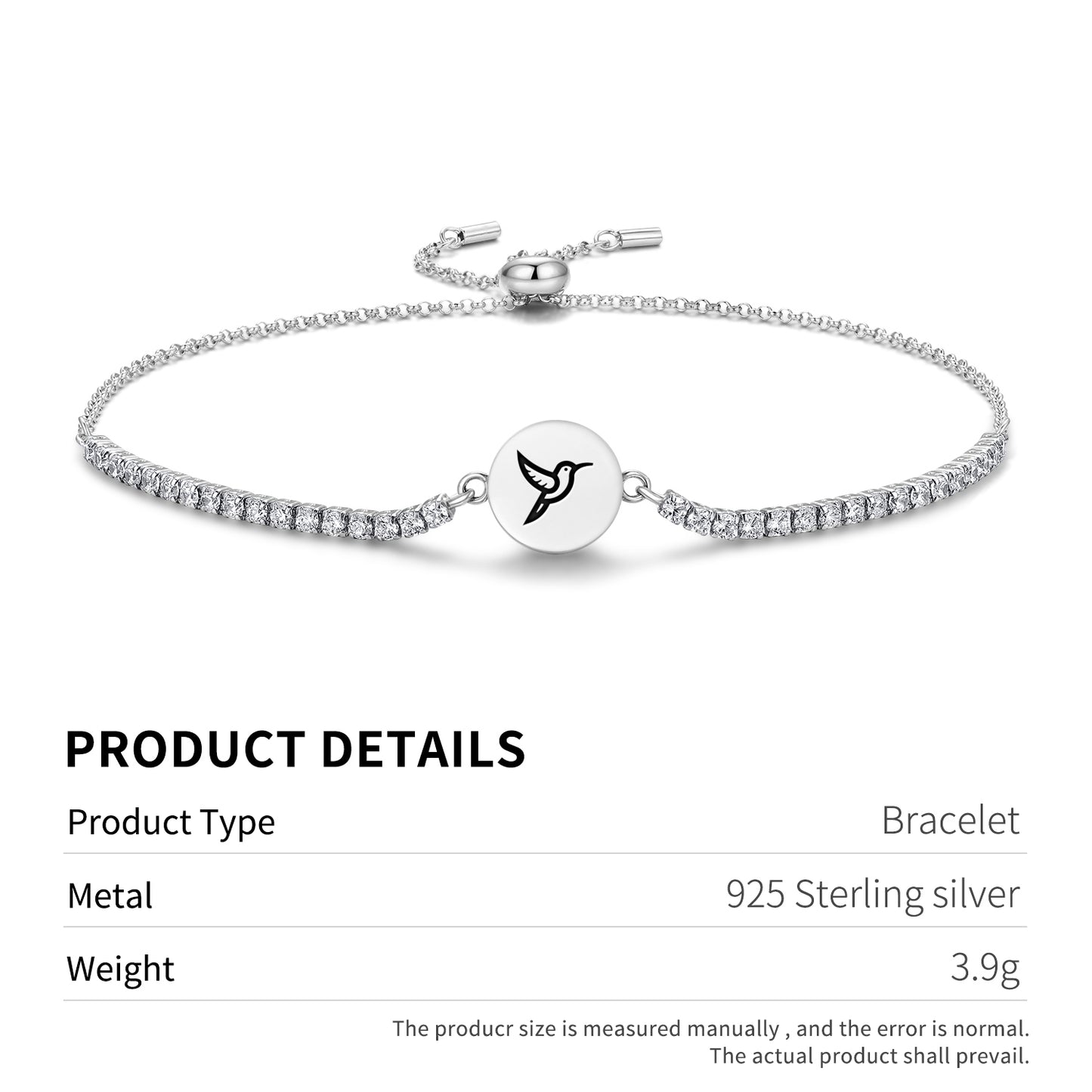 HUMMINGBIRD Animal Symbols Adjustable Bracelet