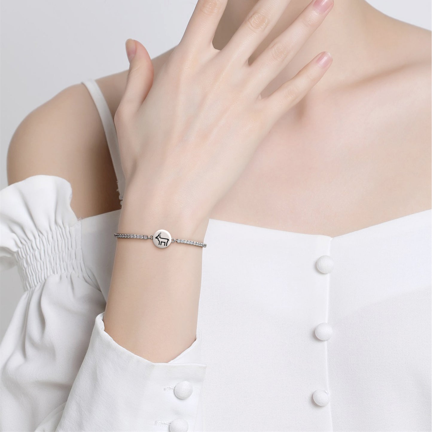 DEER Animal Symbols Adjustable Bracelet