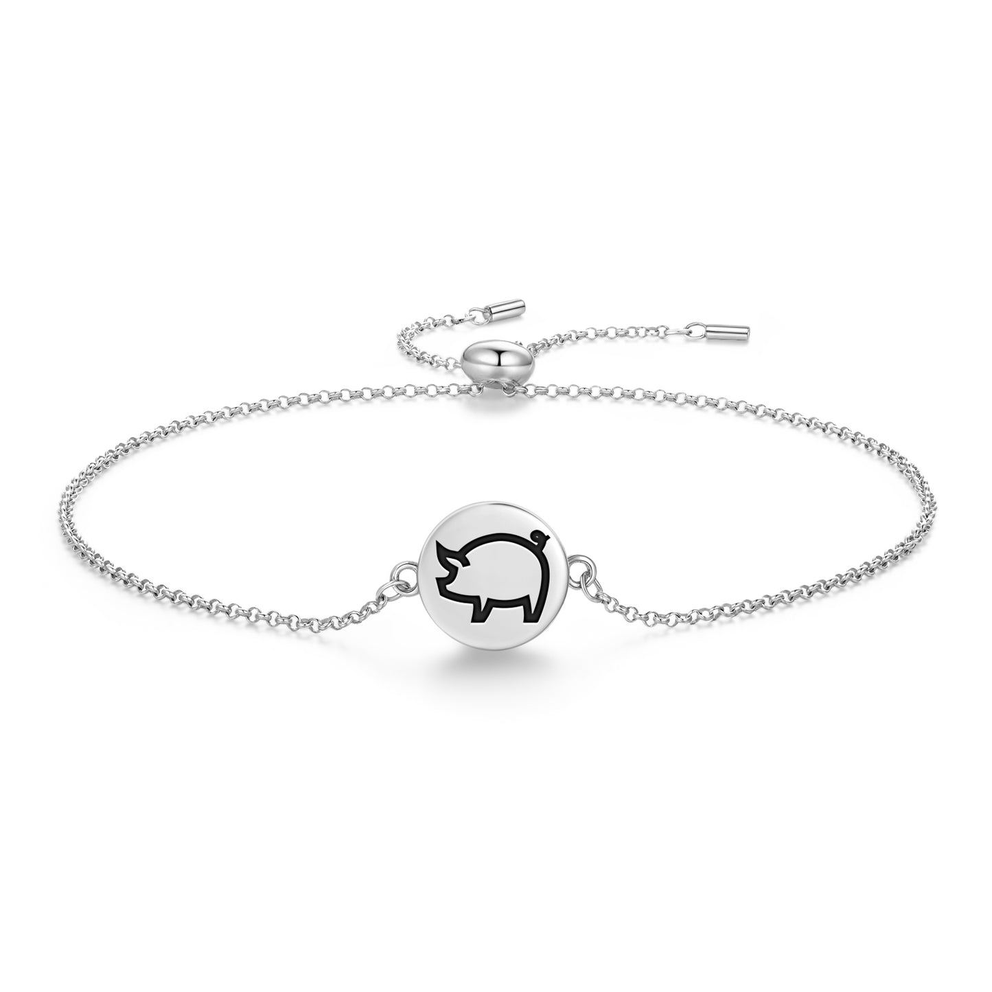 PIG Animal Symbols Adjustable Bracelet