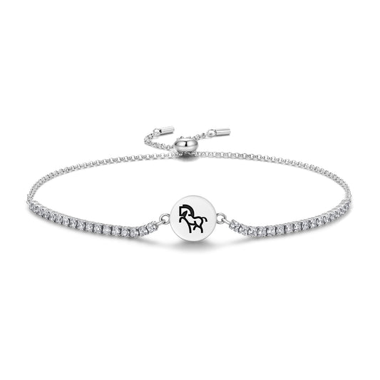 HORSE Animal Symbols Adjustable Bracelet