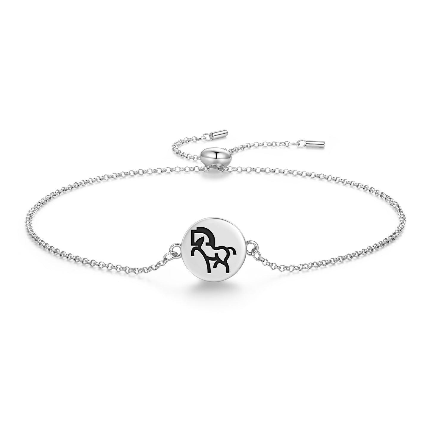 HORSE Animal Symbols Adjustable Bracelet