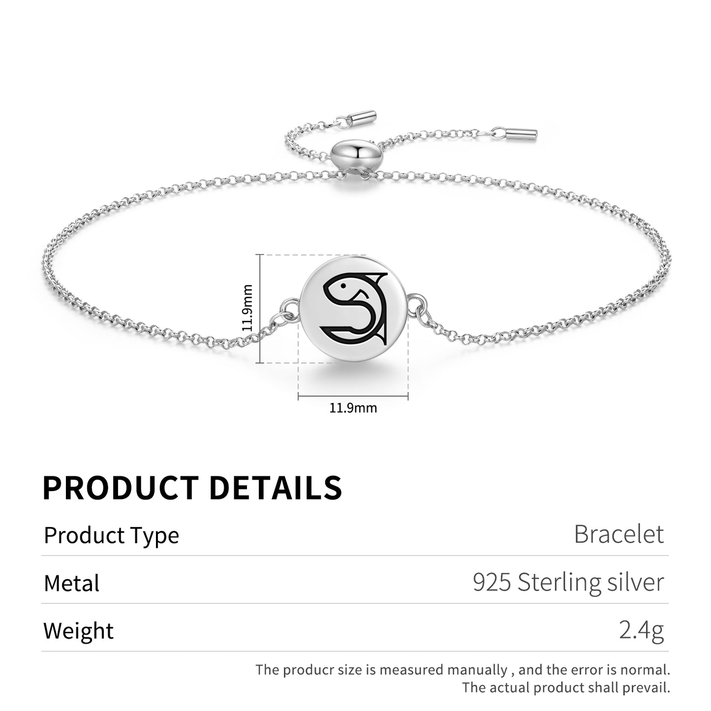 FISH Animal Symbols Adjustable Bracelet