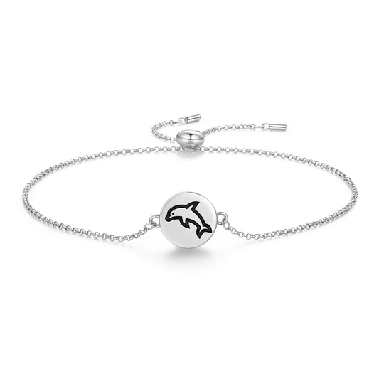 DOLPHIN Animal Symbols Adjustable Bracelet