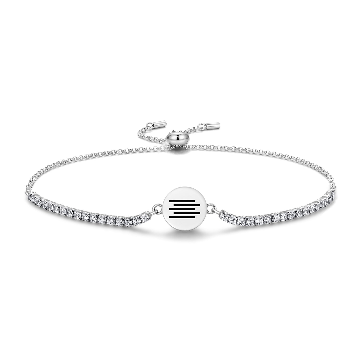 Space Mu Lemurian Symbols Adjustable Bracelet