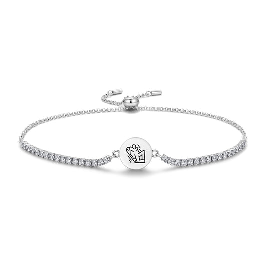 Haka Pei Easter Island Rapa Nui Symbols Adjustable Bracelet