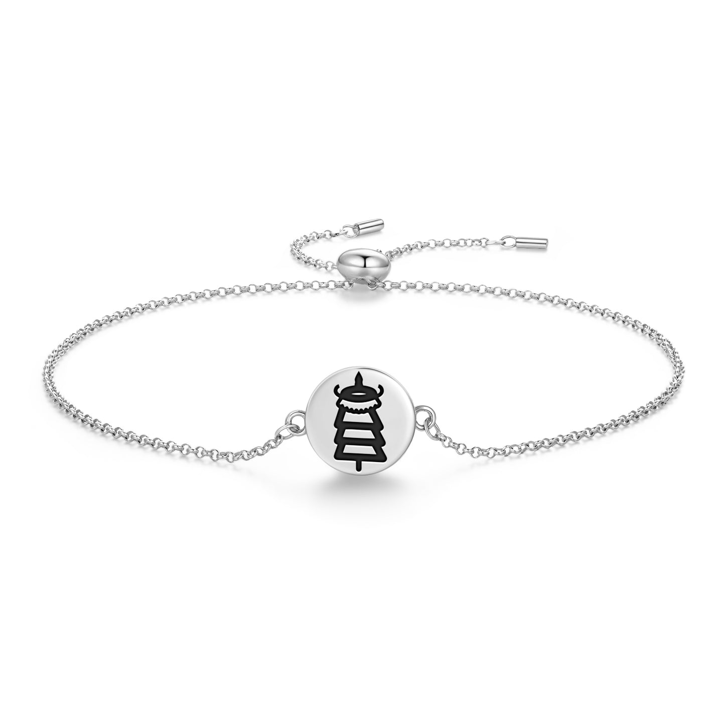 Dhvaja – Victory Banner Ashtamangala Symbols Adjustable Bracelet