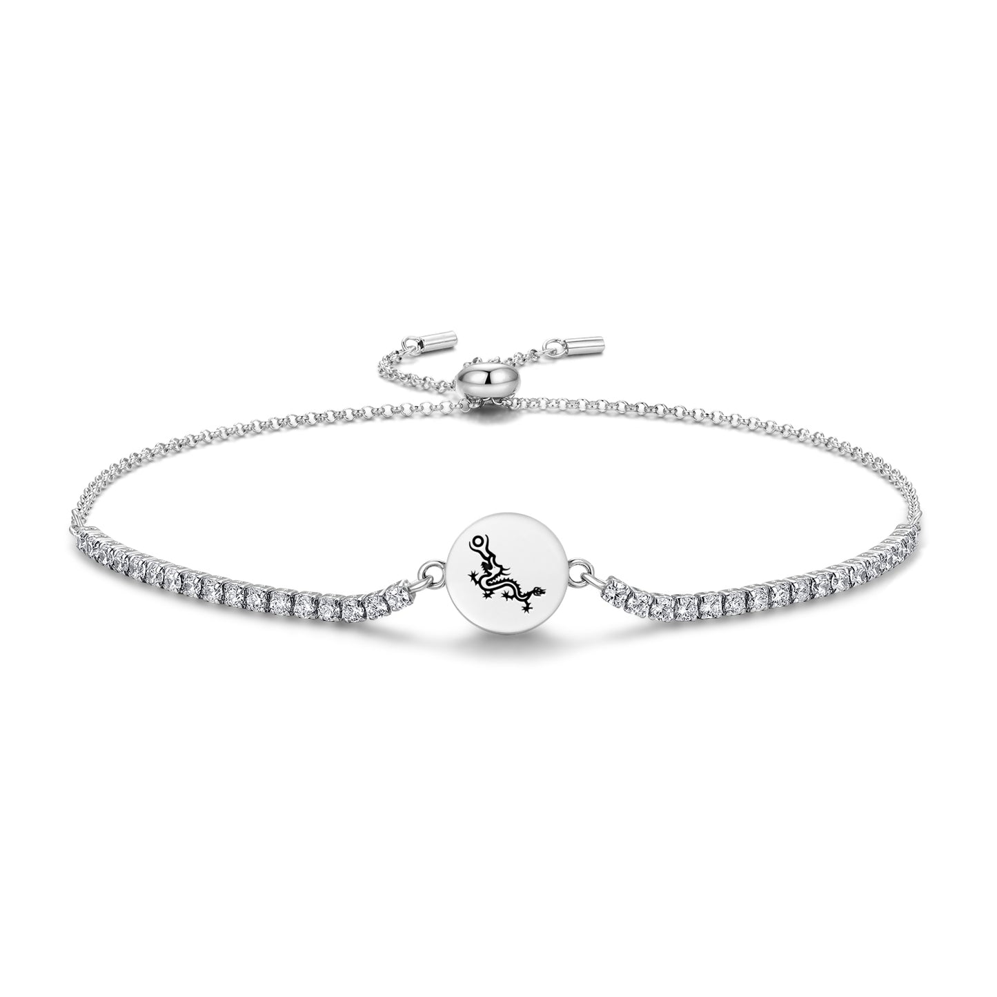 Fucanglong Dragon Chinese Symbols Adjustable Bracelet