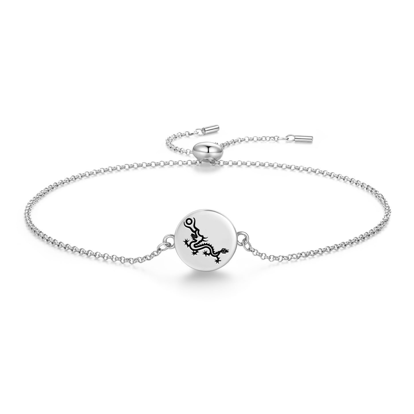 Fucanglong Dragon Chinese Symbols Adjustable Bracelet