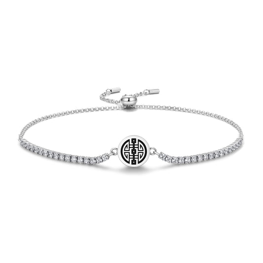 Xi – Happiness Chinese Symbols Adjustable Bracelet