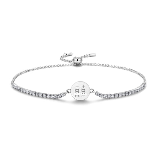 Double Happiness Feng shui Symbols Adjustable Bracelet