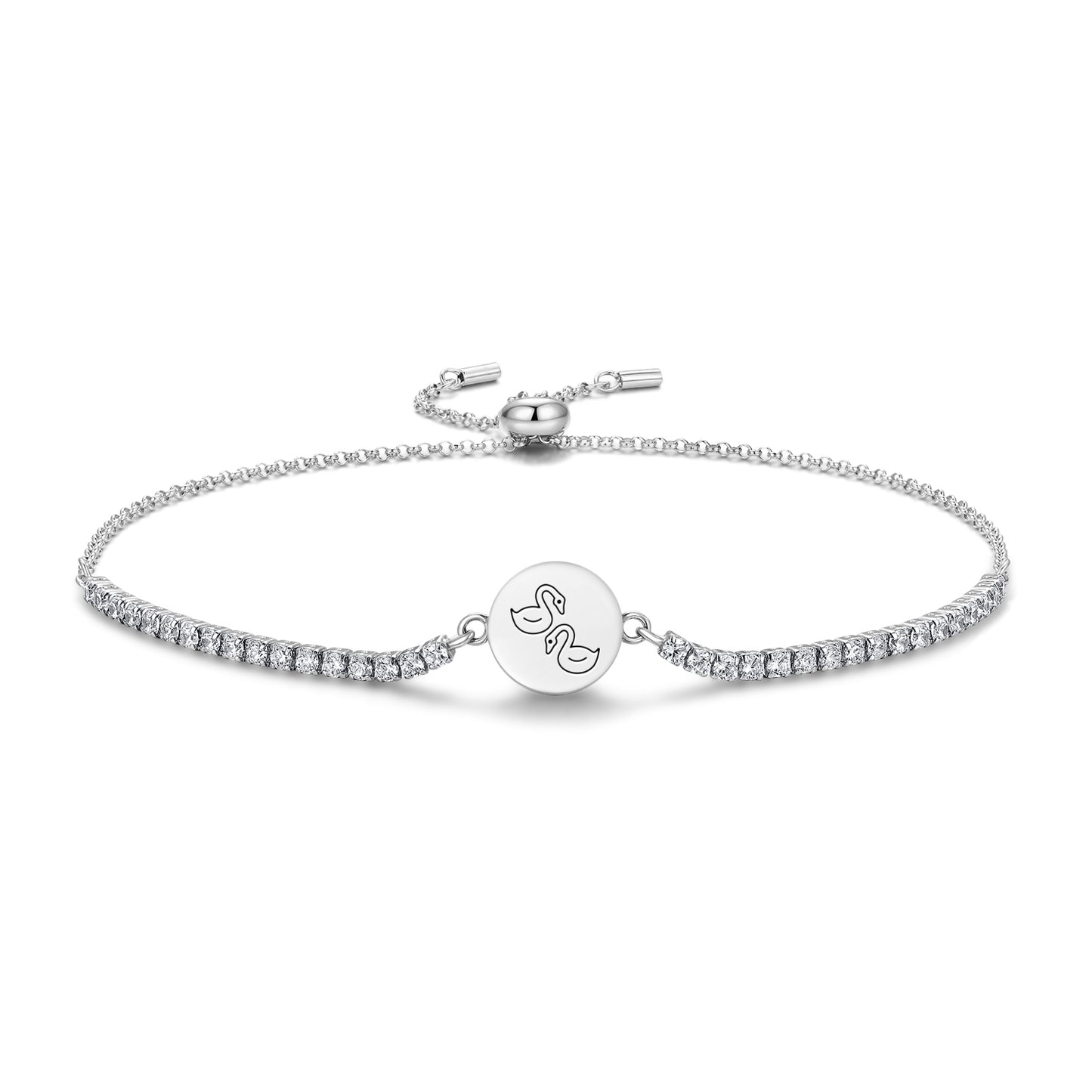 Mandarin Ducks Feng shui Symbols Adjustable Bracelet