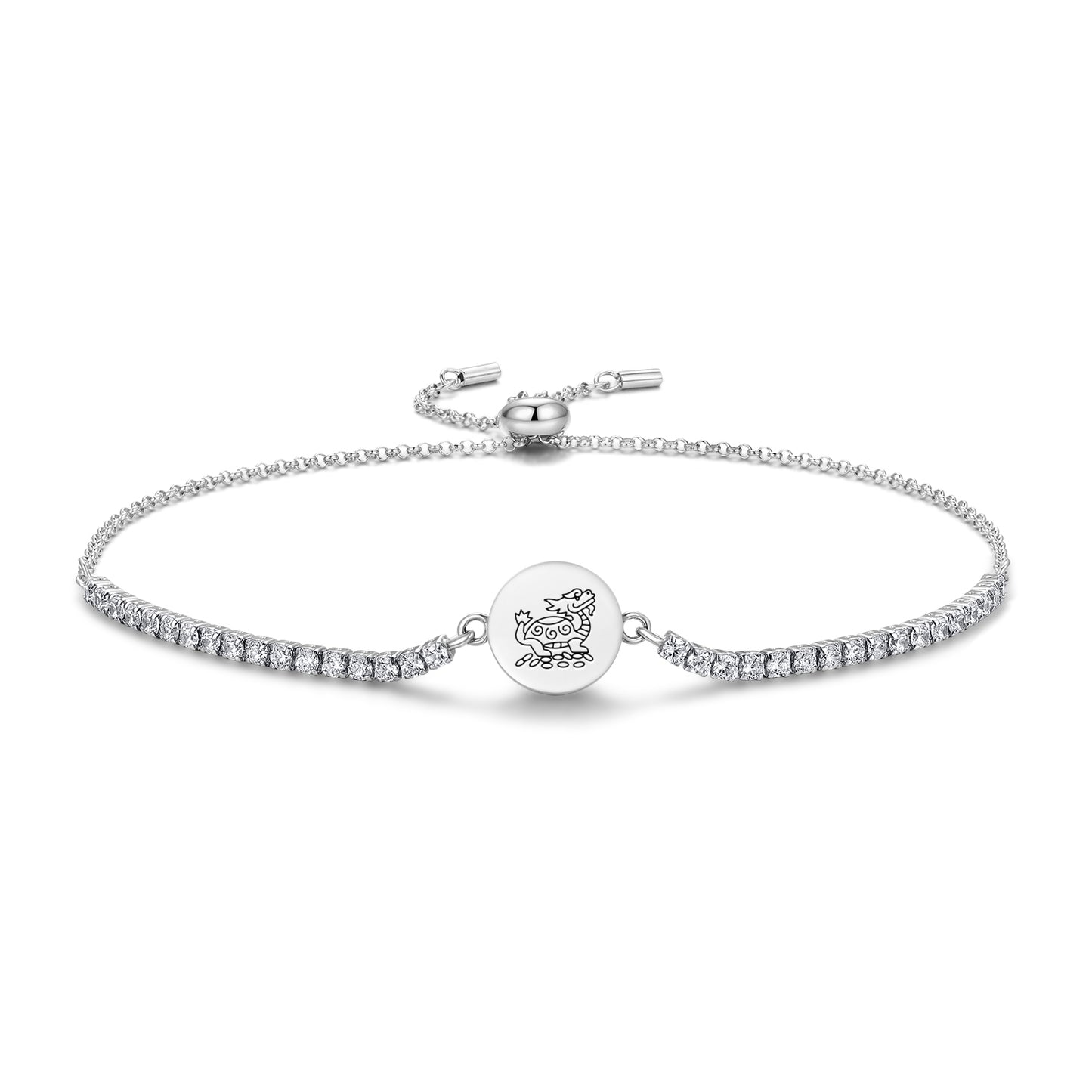 Dragon Turtle Feng shui Symbols Adjustable Bracelet