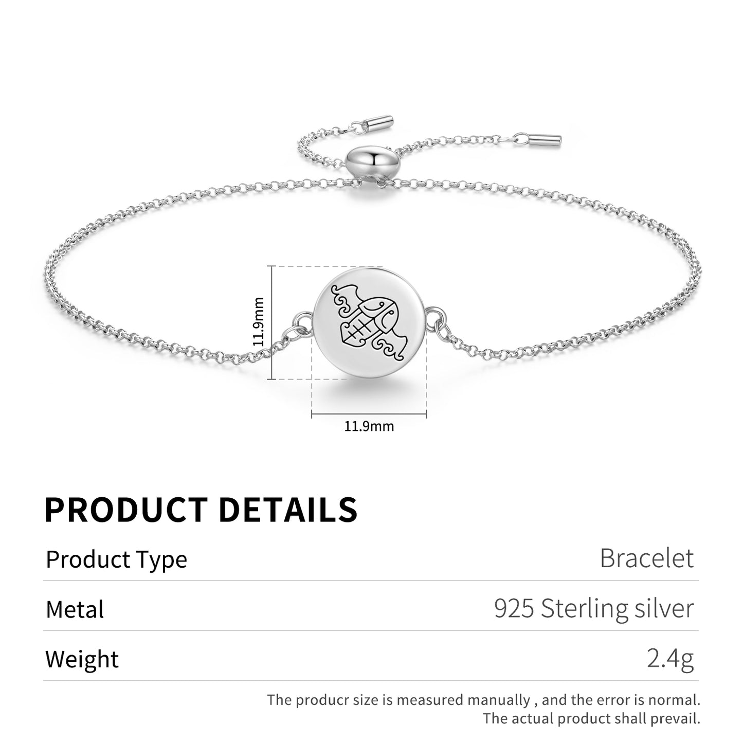 Feng Shui Bat Feng shui Symbols Adjustable Bracelet