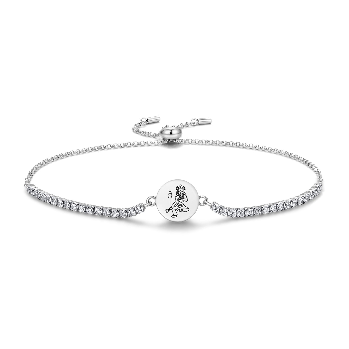 Mandarava Buddhist Gods Symbols Adjustable Bracelet