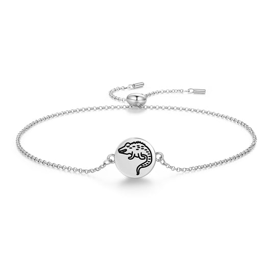 Crocodile Jainism Symbols Adjustable Bracelet