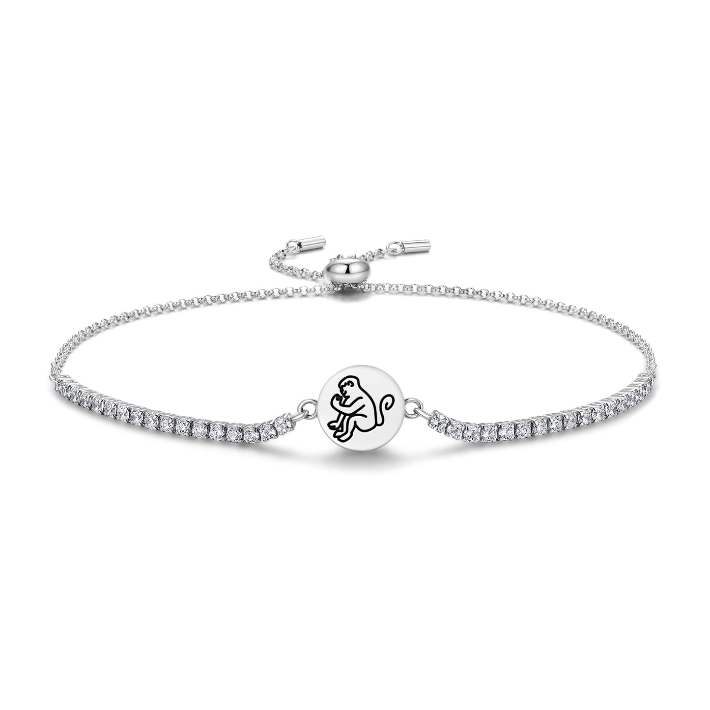 Monkey Ape Jainism Symbols Adjustable Bracelet