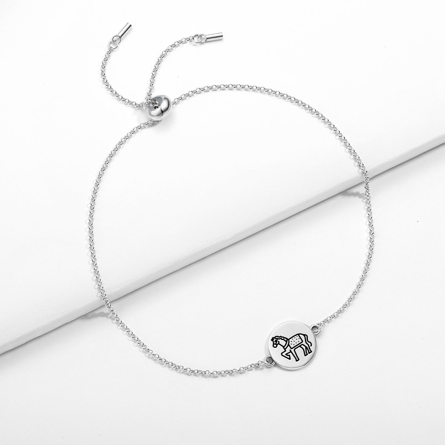 Horse Jainism Symbols Adjustable Bracelet