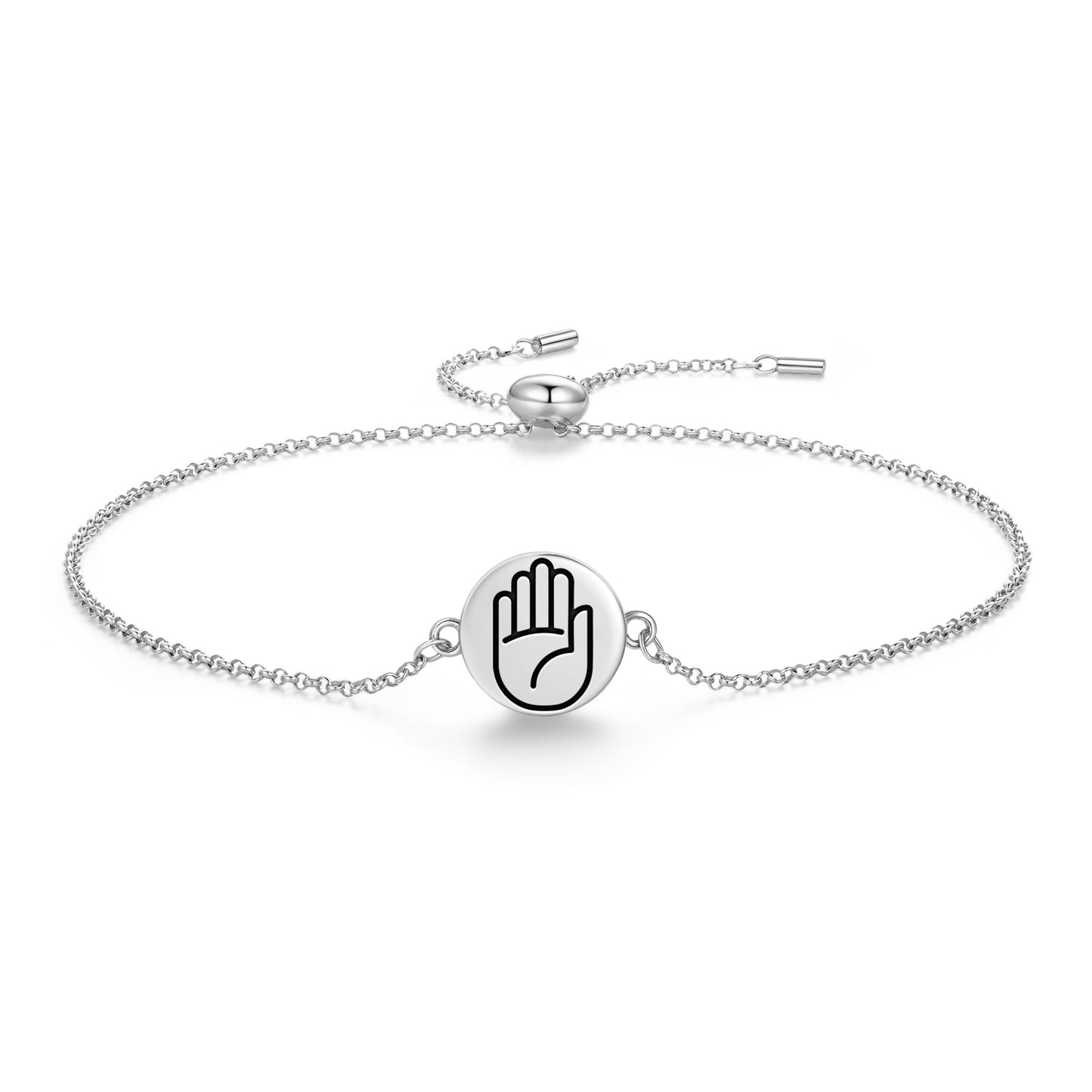 Abhaya mudra Jainism Symbols Adjustable Bracelet