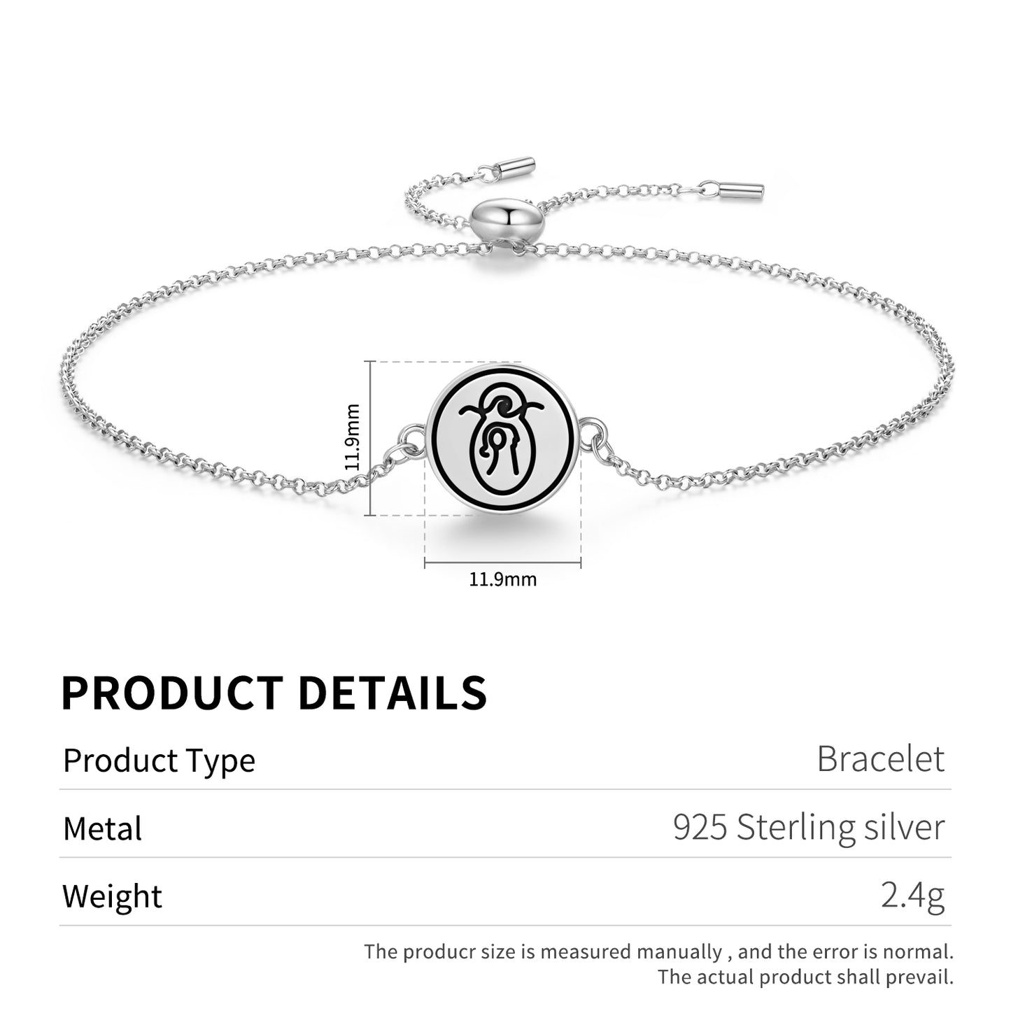 Scorpio Seal Anthroposophy Symbols Adjustable Bracelet