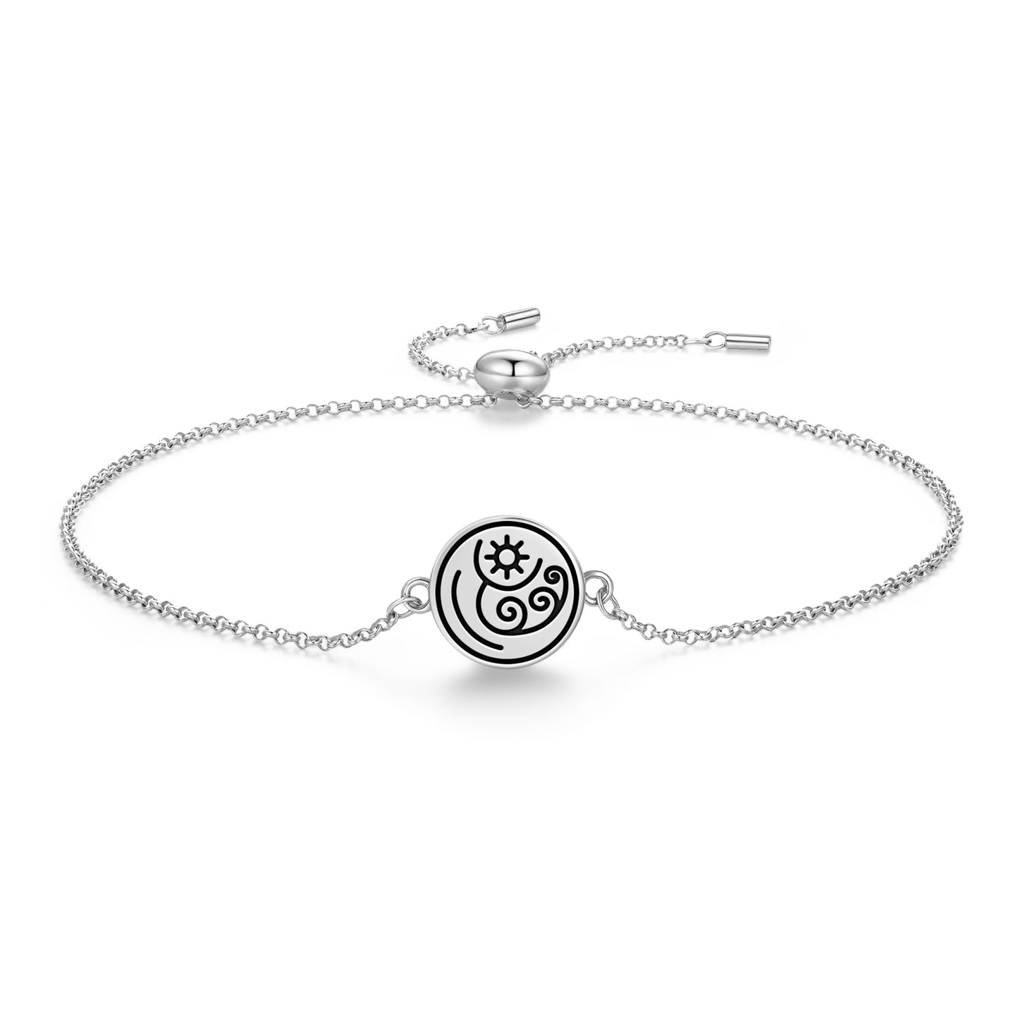Aquarius Seal Anthroposophy Symbols Adjustable Bracelet