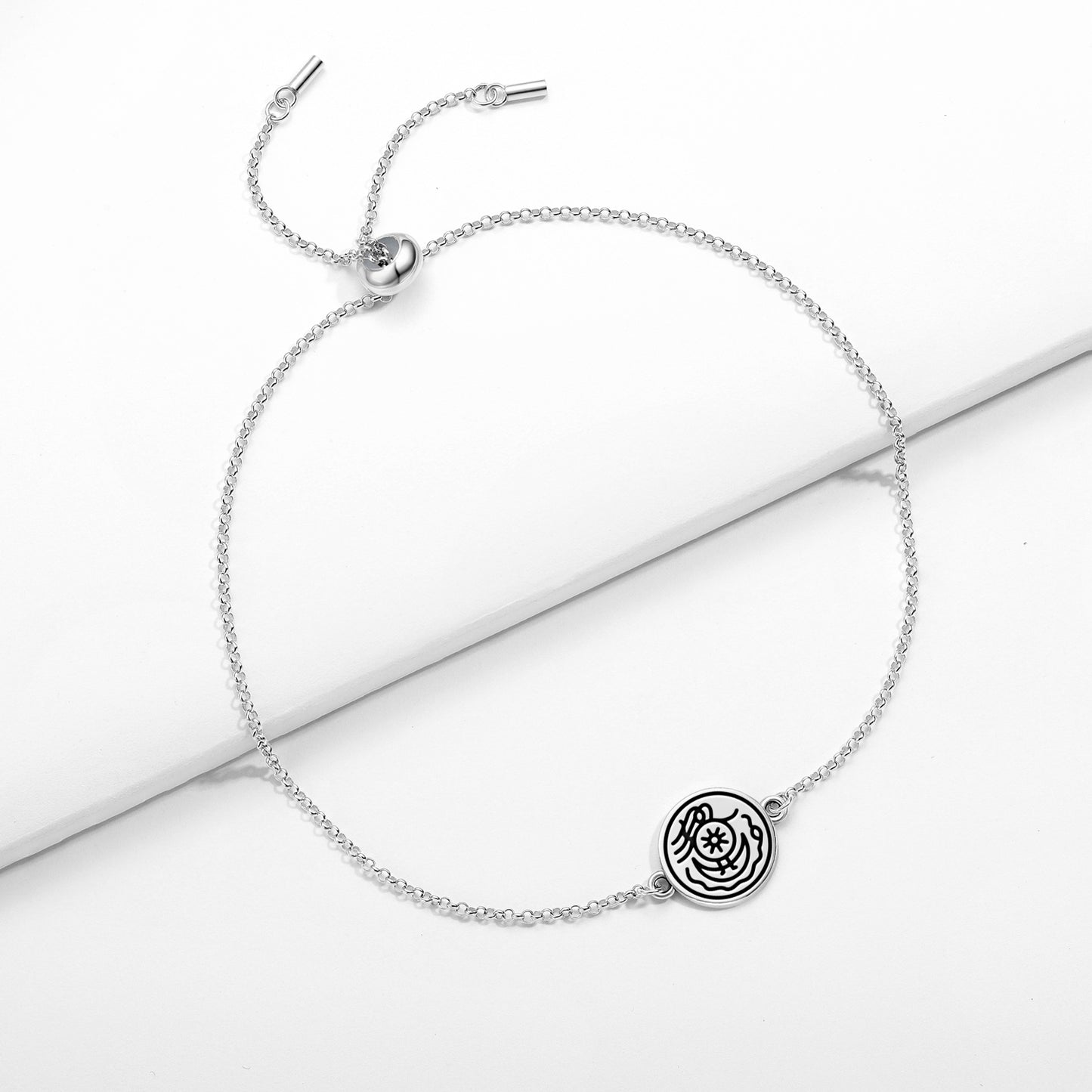 Fifth Apocalyptic Seal Anthroposophy Symbols Adjustable Bracelet