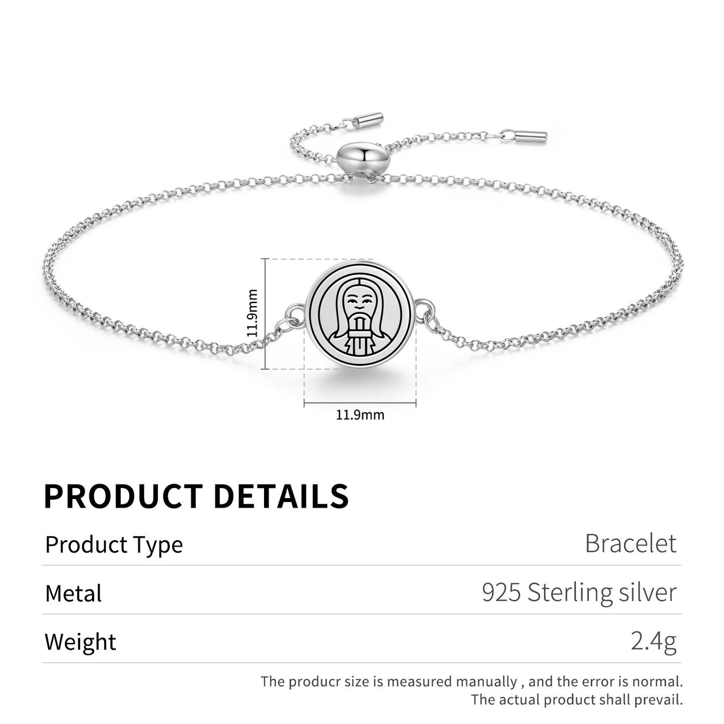 First Apocalyptic Seal Anthroposophy Symbols Adjustable Bracelet