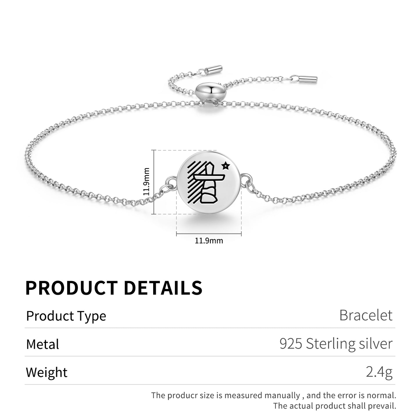Flag of Nunavut Inuit Symbols Adjustable Bracelet