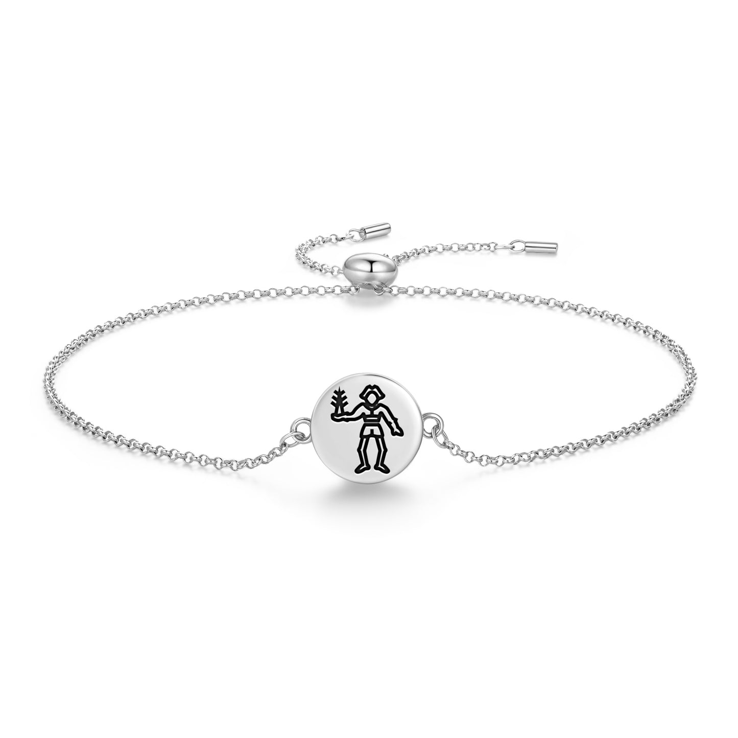 Bartholomew Roberts Jolly Roger Pirate Flags Symbols Adjustable Bracelet