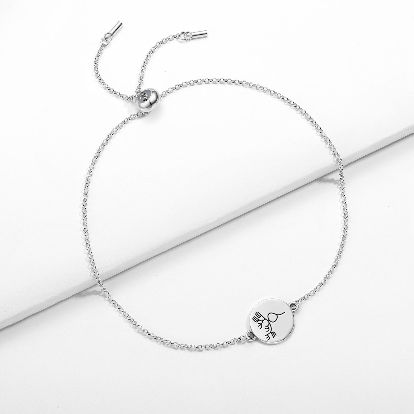 Seaweed Nazca lines Symbols Adjustable Bracelet