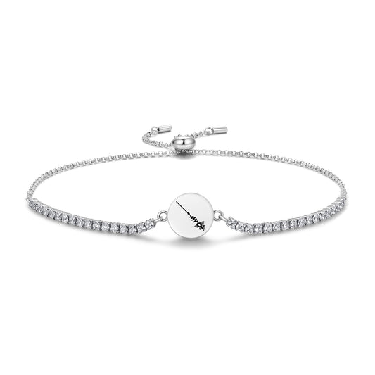 The Heron Nazca lines Symbols Adjustable Bracelet