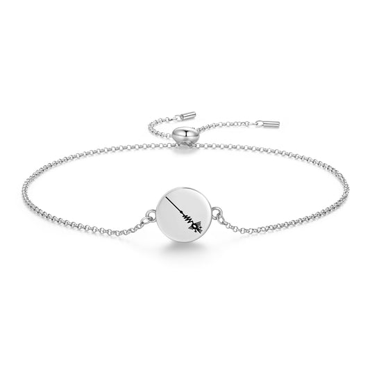 The Heron Nazca lines Symbols Adjustable Bracelet
