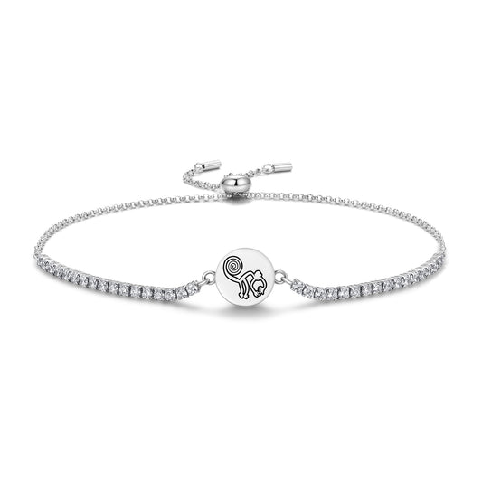 The Monkey Nazca lines Symbols Adjustable Bracelet