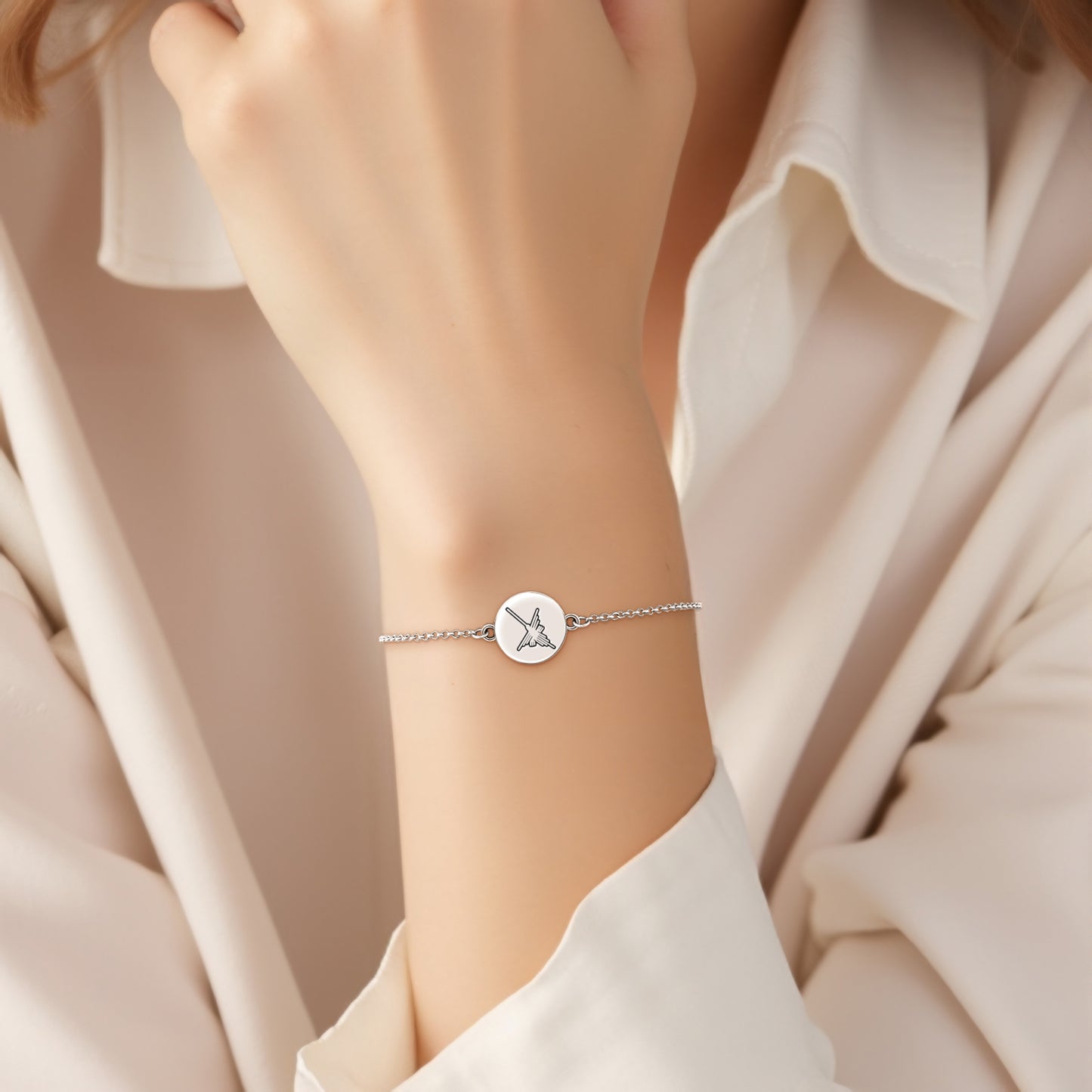The Hummingbird Nazca lines Symbols Adjustable Bracelet