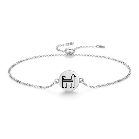Dog Persian Symbols Adjustable Bracelet