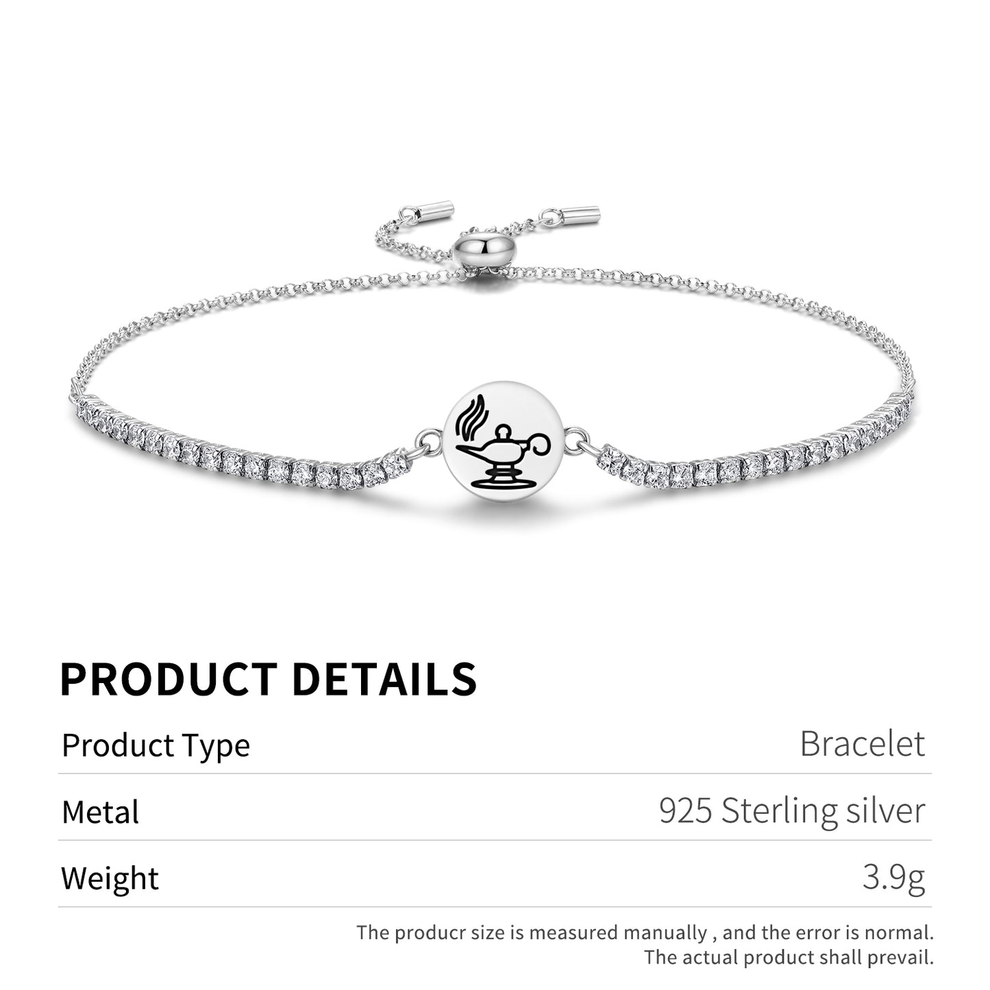 Zoroastrian lamp Persian Symbols Adjustable Bracelet