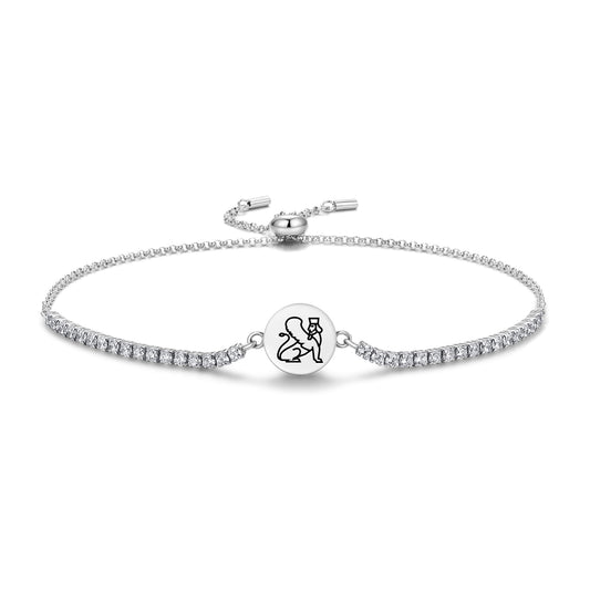 Winged Sphinx Persian Symbols Adjustable Bracelet