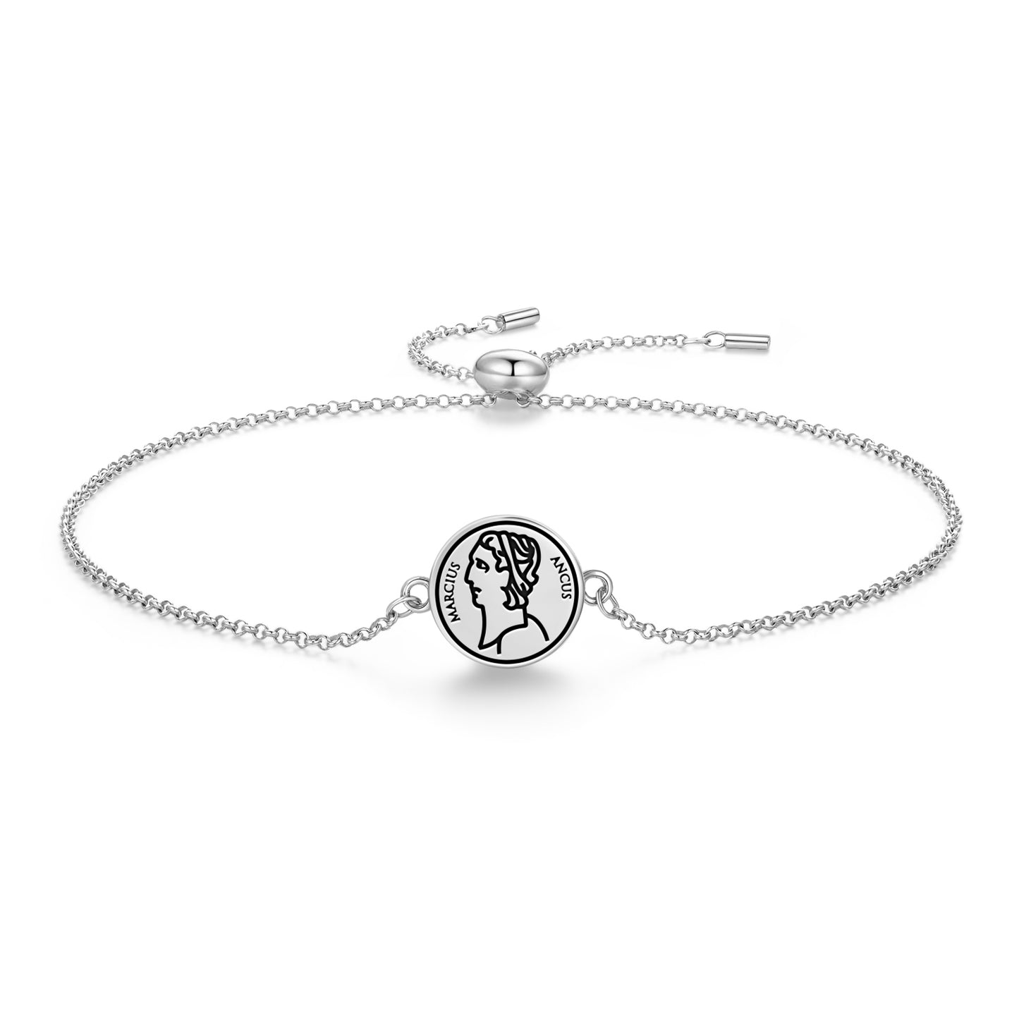 Ancus Marzio Roman Empire Symbols Adjustable Bracelet