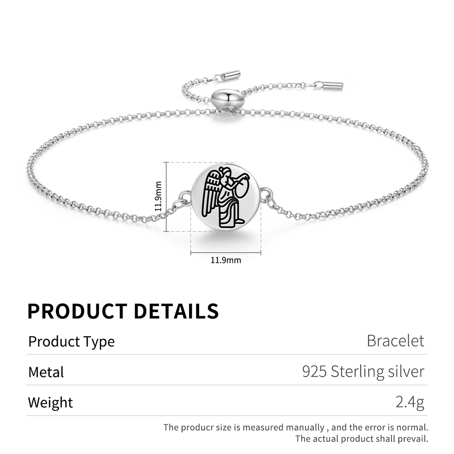 Winged Victory Roman Empire Symbols Adjustable Bracelet