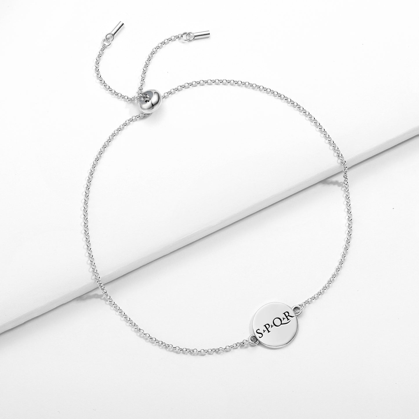 S.P.Q.R. Roman Empire Symbols Adjustable Bracelet