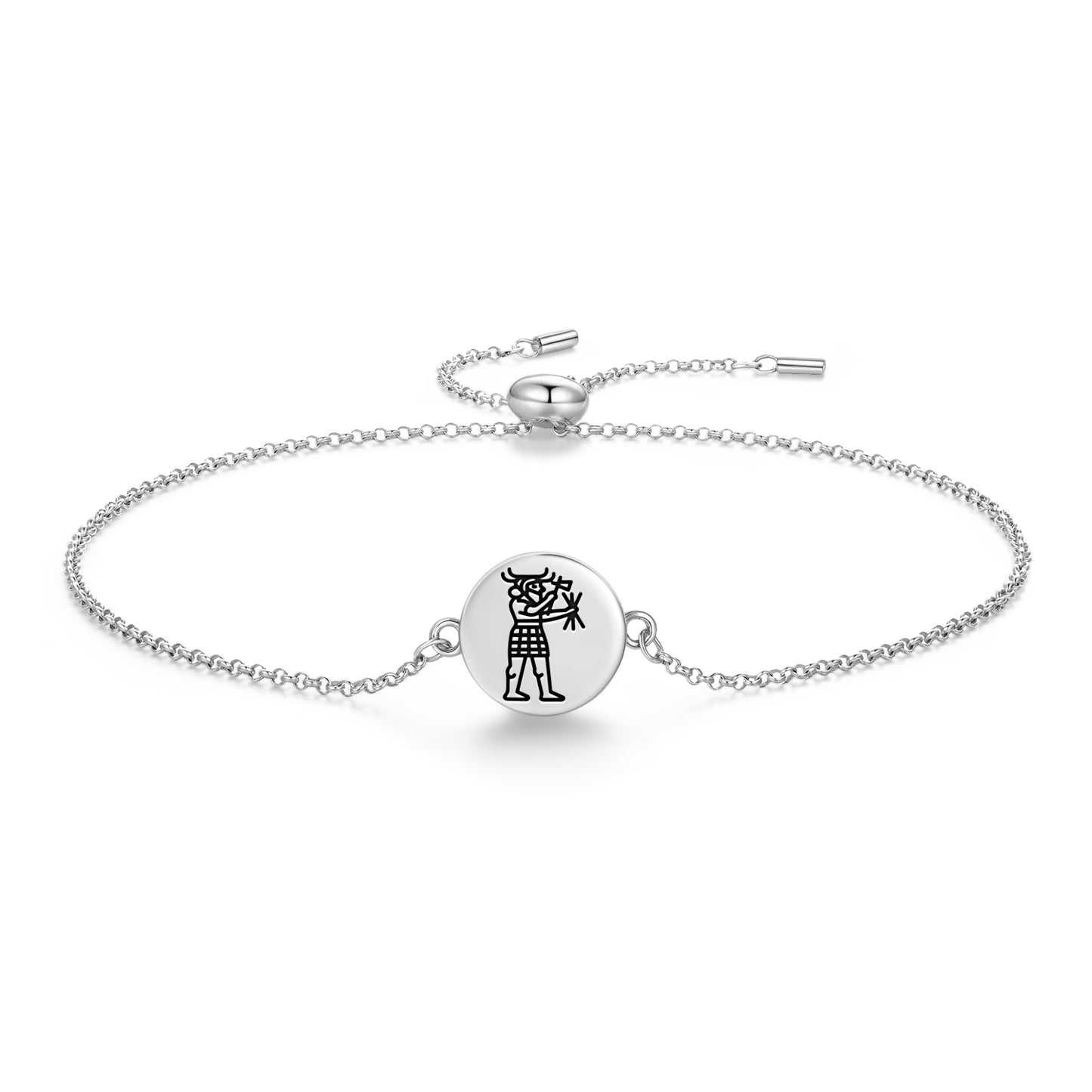 Ishkur Sumerian Symbols Adjustable Bracelet