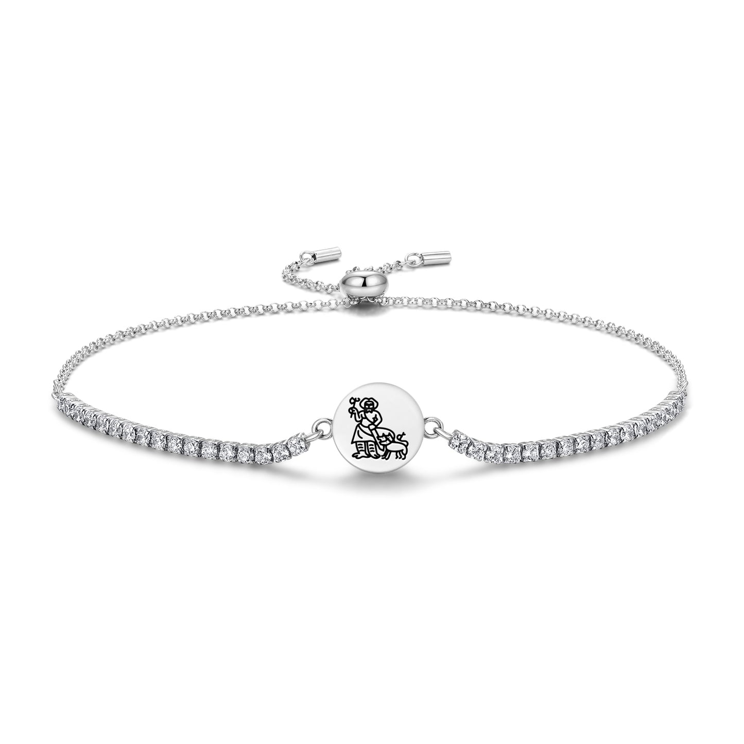 Nergal Sumerian Symbols Adjustable Bracelet