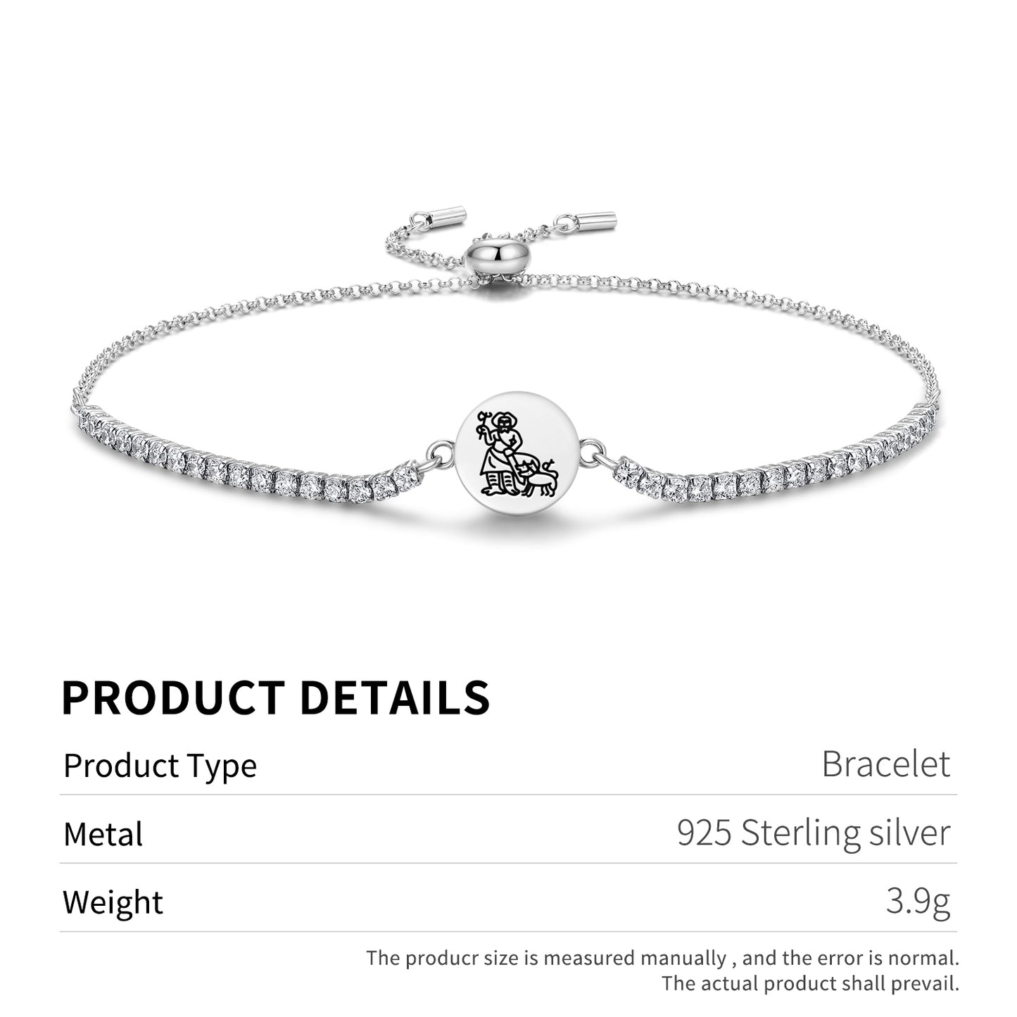 Nergal Sumerian Symbols Adjustable Bracelet