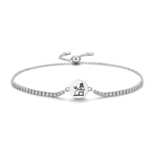 Shamash Sumerian Symbols Adjustable Bracelet