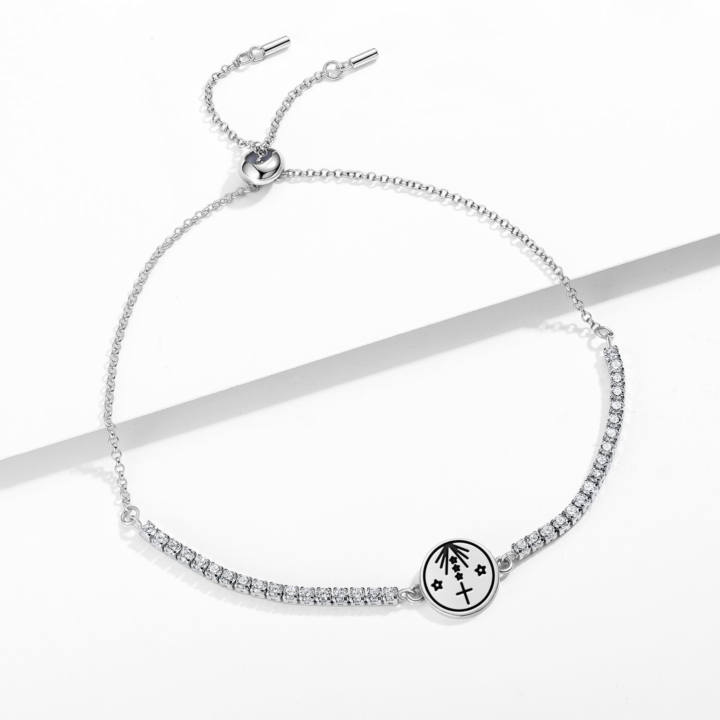Obatala Central America Symbols Adjustable Bracelet