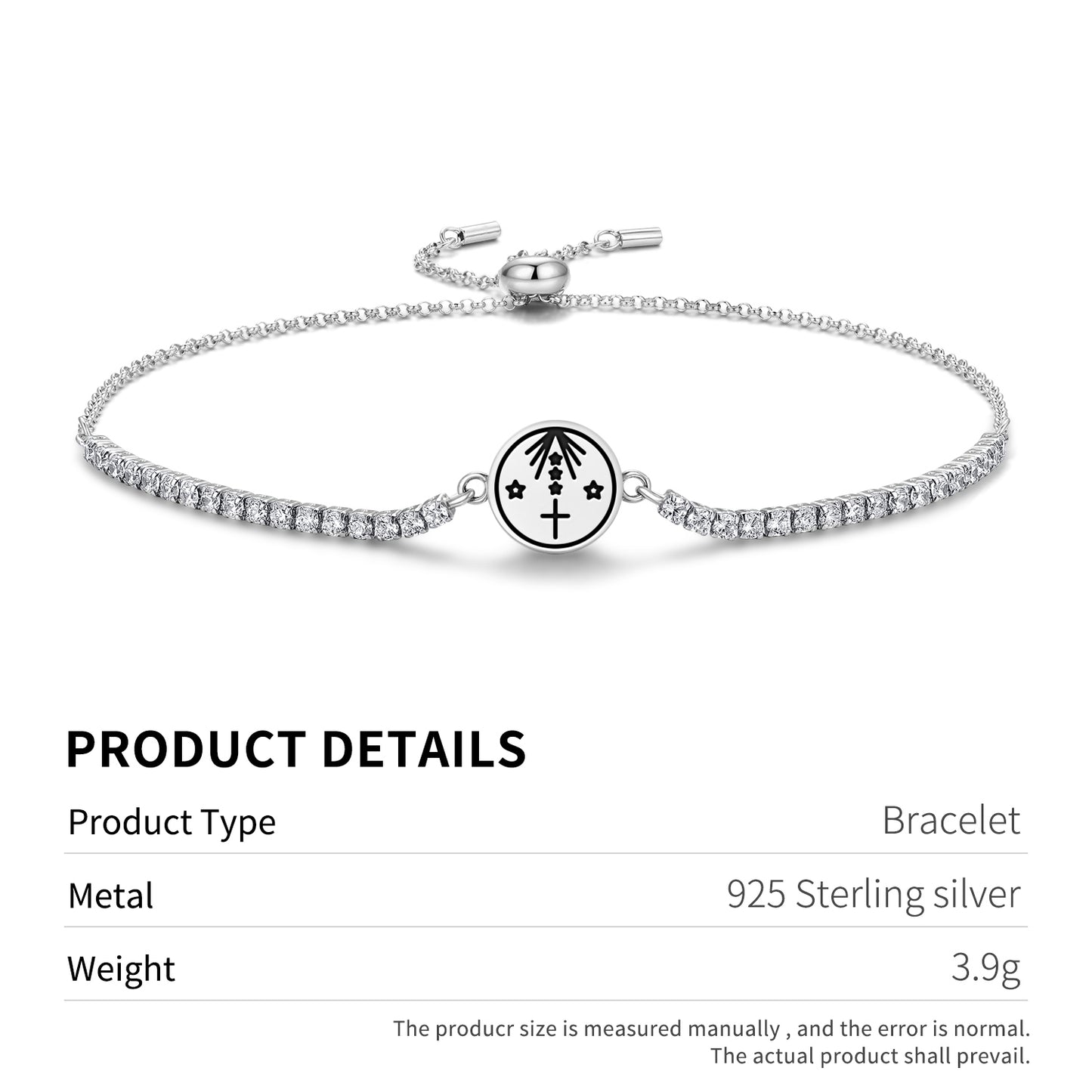 Obatala Central America Symbols Adjustable Bracelet